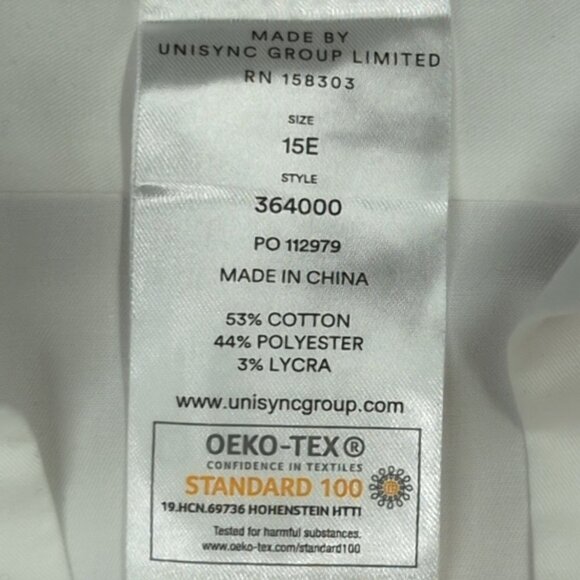 Alaska Airlines by Luly Yang White Long Sleeve Uniform Shirt, Mens Small - Picture 5 of 9